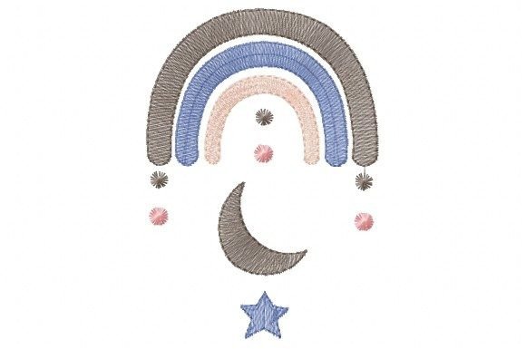 Boho Rainbow Moon with Star Review