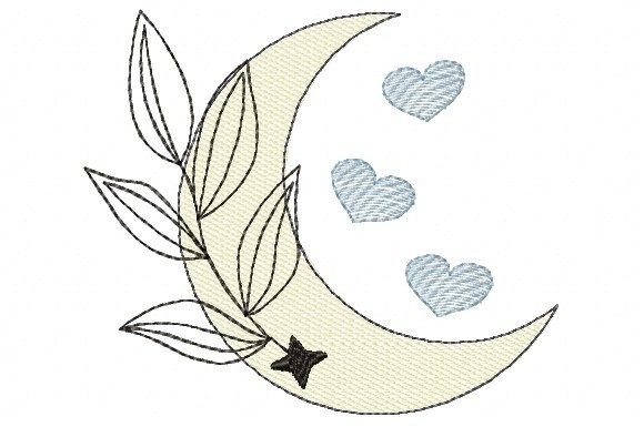 Moon with Flower and Hearts Review