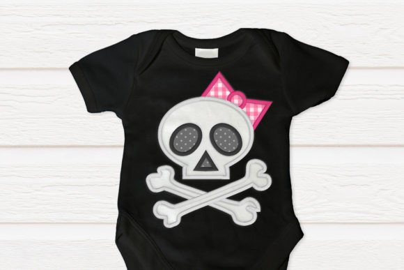 Skull with Bow Applique: A Designer's Review for Handmade Gifts